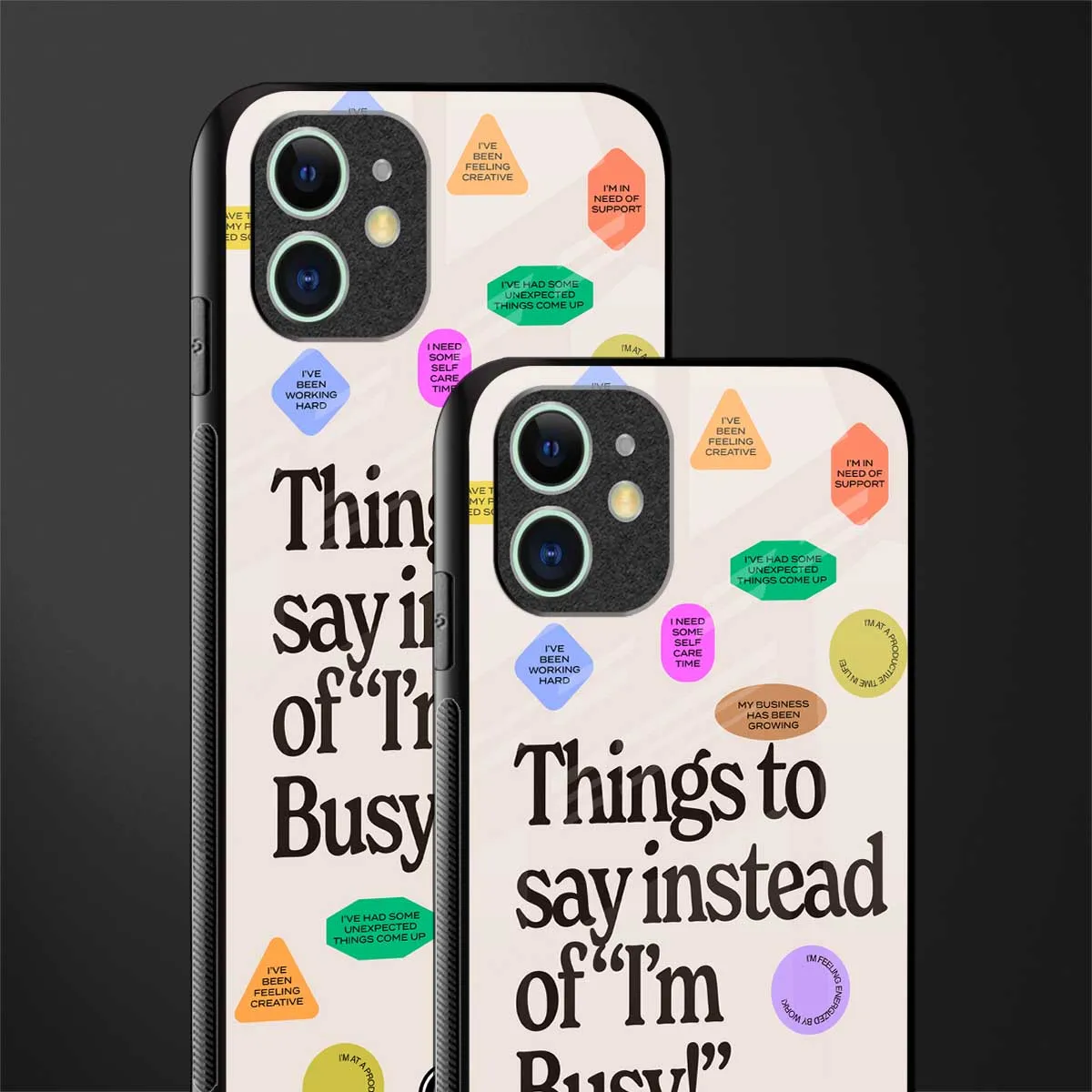 10 Things To Say Phone Case for IPhone 12 | Glass Case