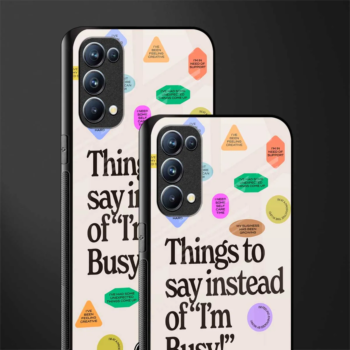 10 Things To Say Phone Case for Oppo Reno 5 | Glass Case