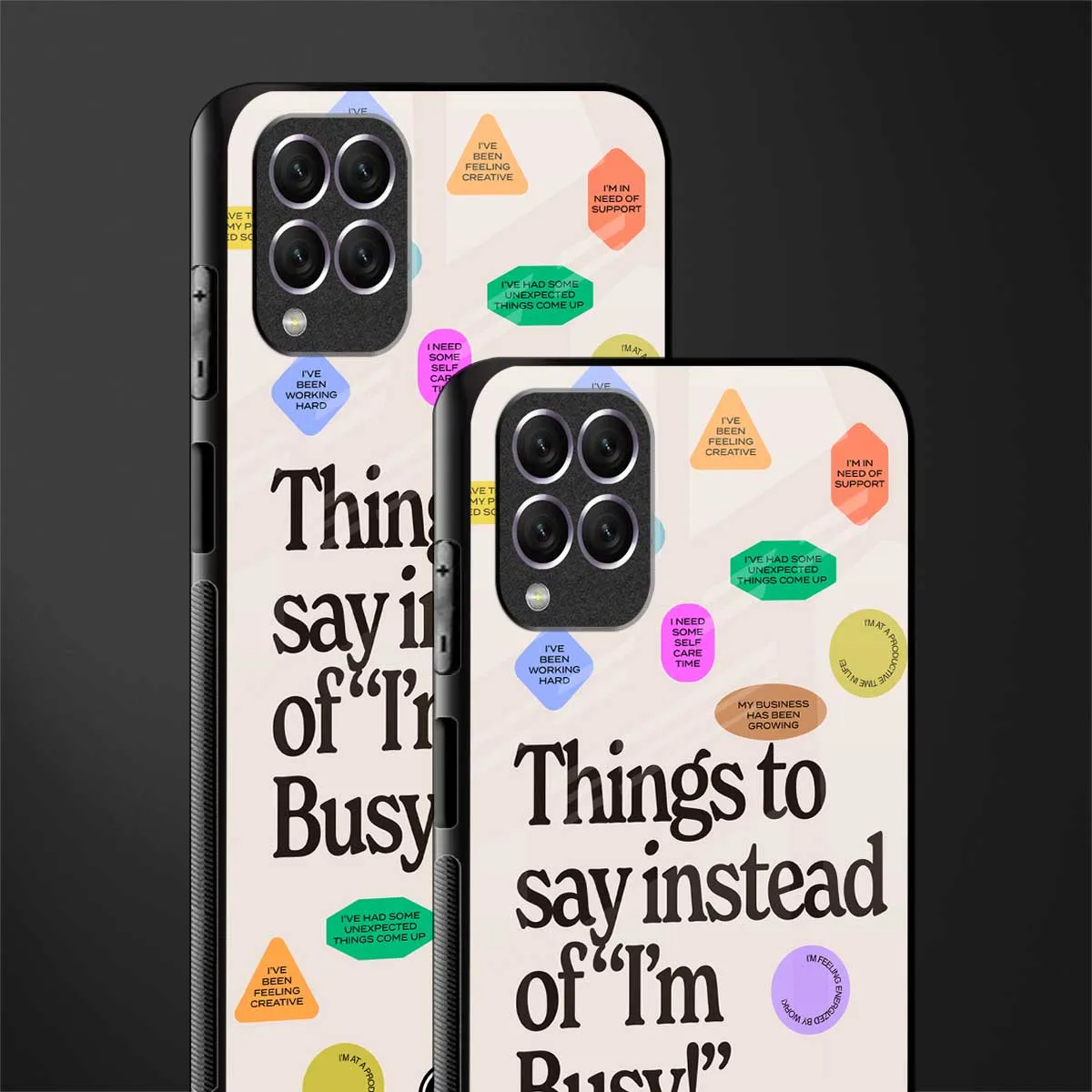 10 Things To Say Phone Case for Samsung Galaxy F62 | Glass Case