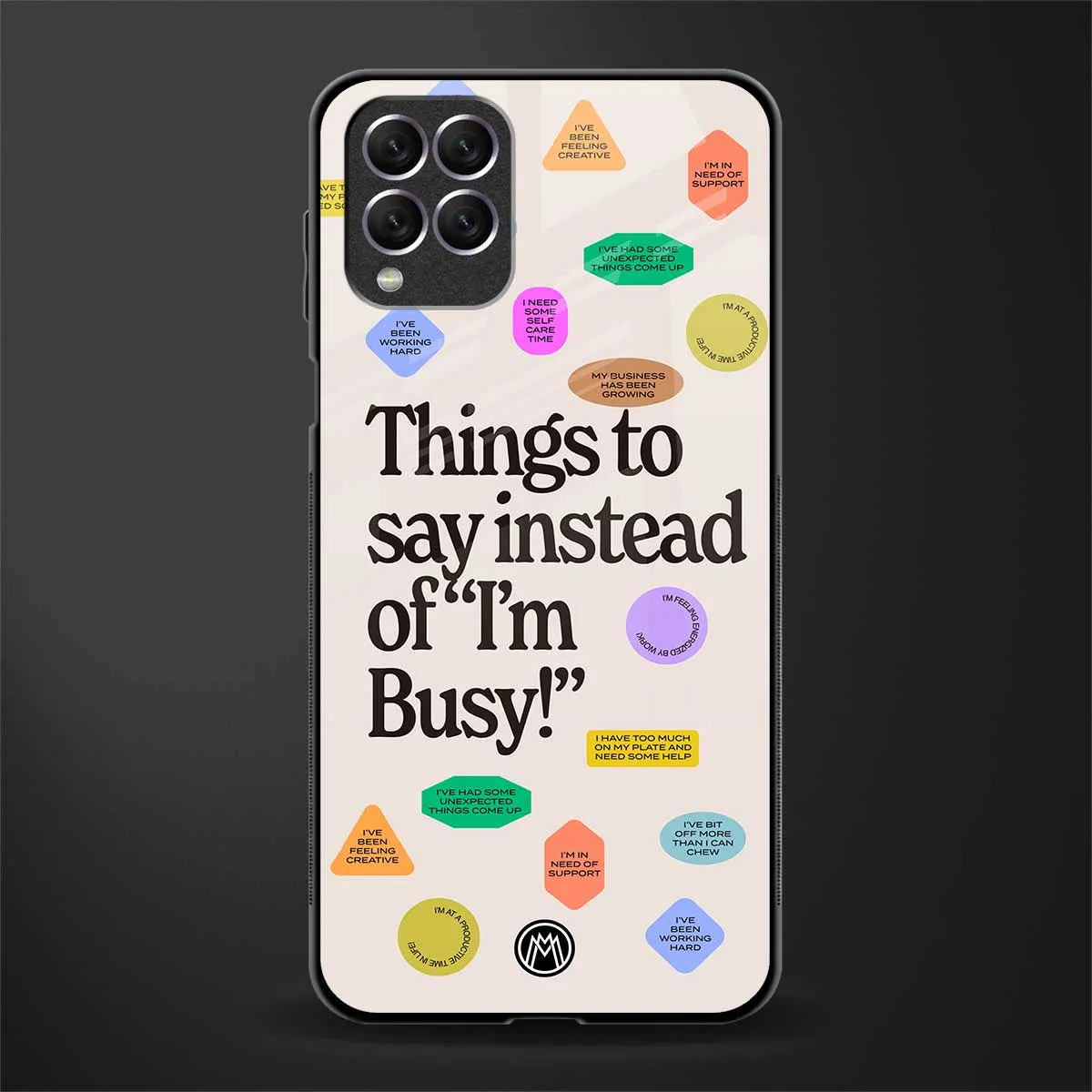 10 Things To Say Phone Case for Samsung Galaxy F62 | Glass Case