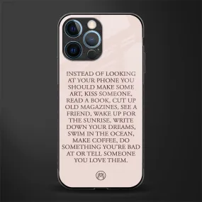 11 Things To Do Phone Case for IPhone 13 Pro | Glass Case