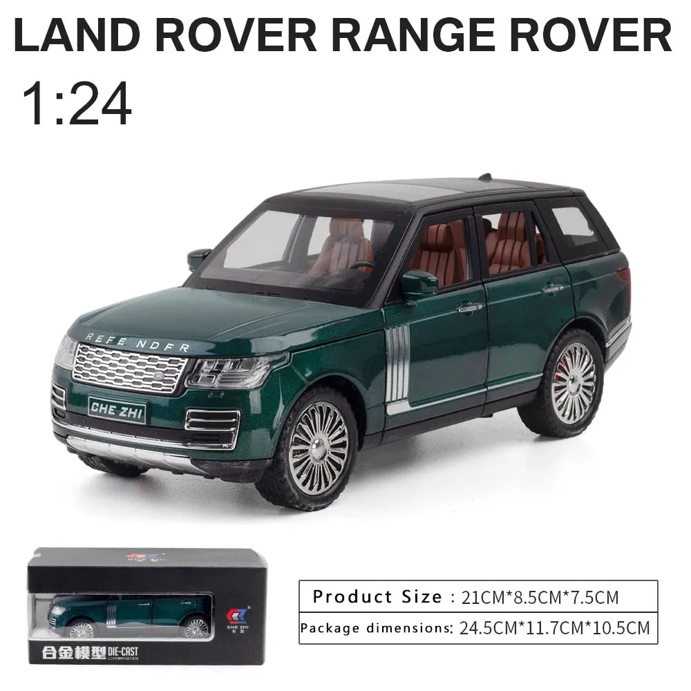 1:24 Range Rover Model Simulation Sound And Light Alloy Collection Toy Car Gifts