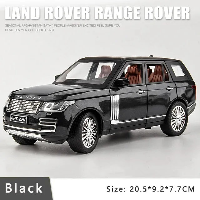 1:24 Range Rover Model Simulation Sound And Light Alloy Collection Toy Car Gifts