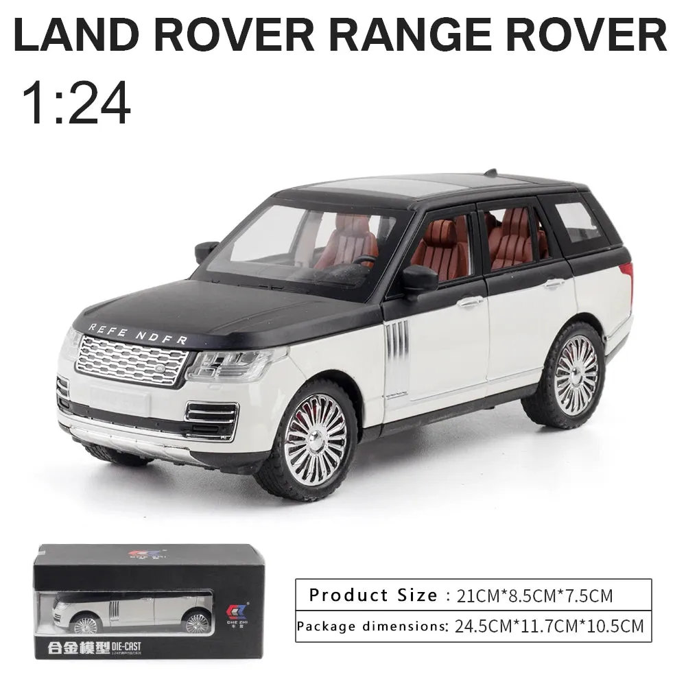 1:24 Range Rover Model Simulation Sound And Light Alloy Collection Toy Car Gifts