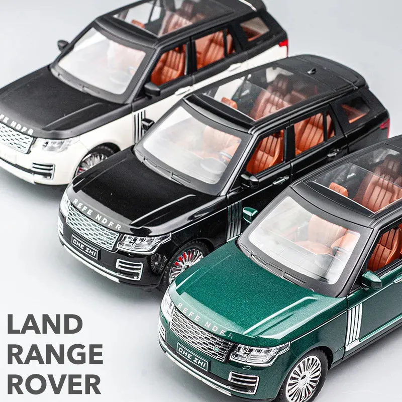 1:24 Range Rover Model Simulation Sound And Light Alloy Collection Toy Car Gifts