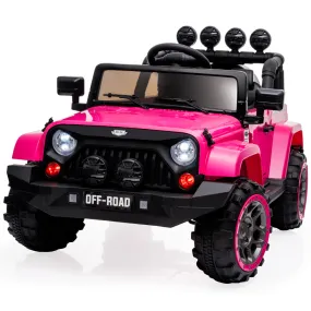 12V 4WD Electric Ride On Jeep, Lights & Horn - Rovo Kids