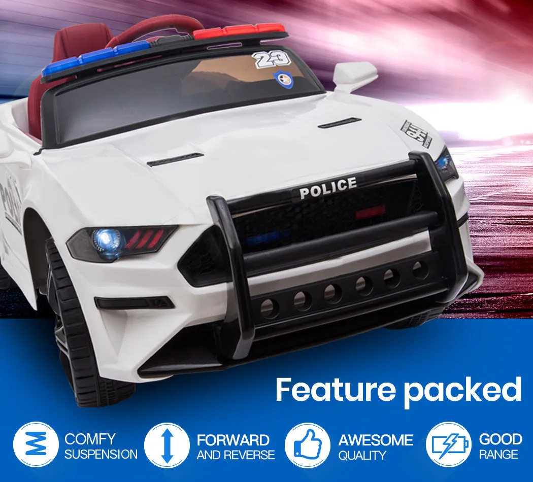 12V Battery Ride-On Police Patrol Car with Lights & Sounds