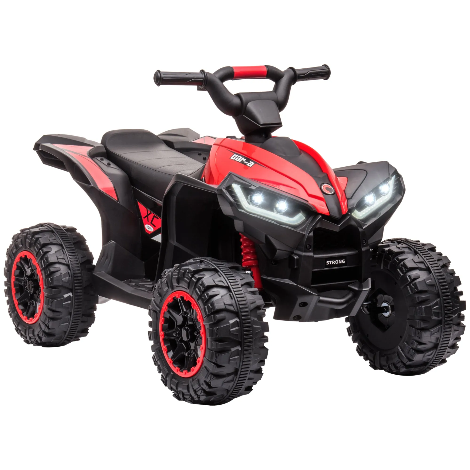 12V Electric Quad Bikes for Kids Ride On Car ATV Toy for 3-5 Years Red