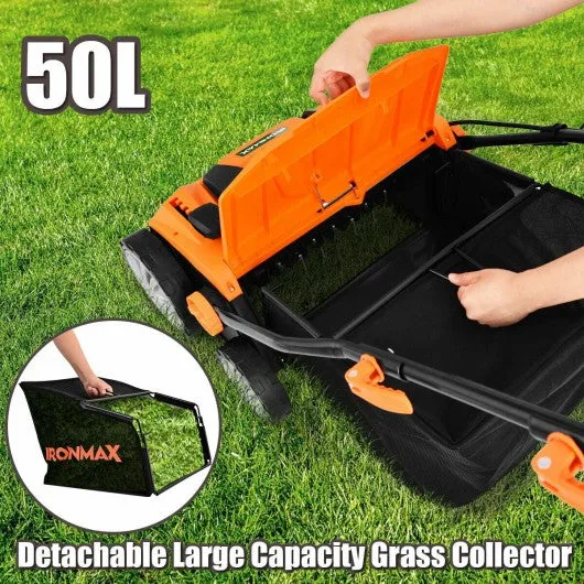 13Amp Corded Scarifier 15” Electric Lawn Dethatcher-Orange