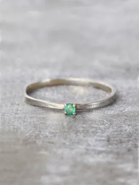 14K Emerald Wish Ring