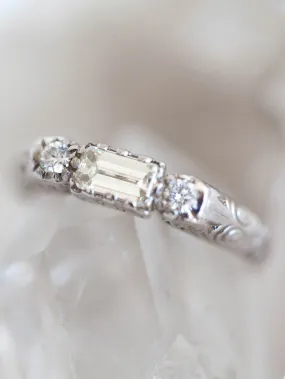 14K Empress Diamond Baguette Ring