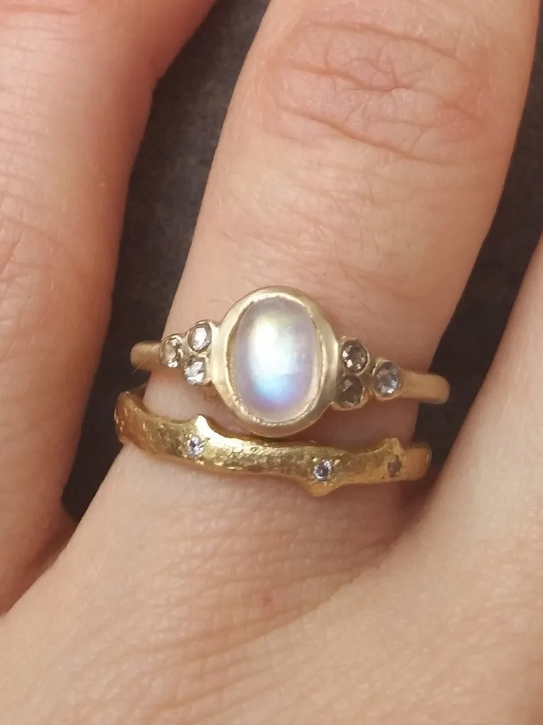 14K Golden Moonbeam Ring