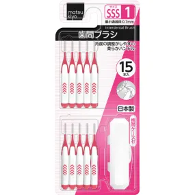 15 Matsukiyo Interdental Brush Size 1 (Sss)