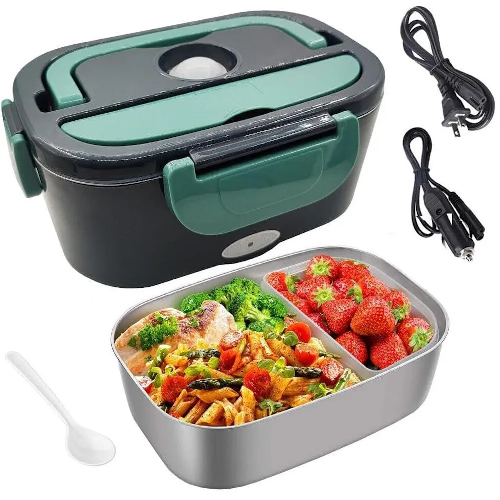 1.5L Electric Food Warmer Lunch Box, Dual Use, No Leak, Gominimo