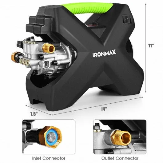 2000PSI X-Shaped Electric High Pressure Washer Machine-Green
