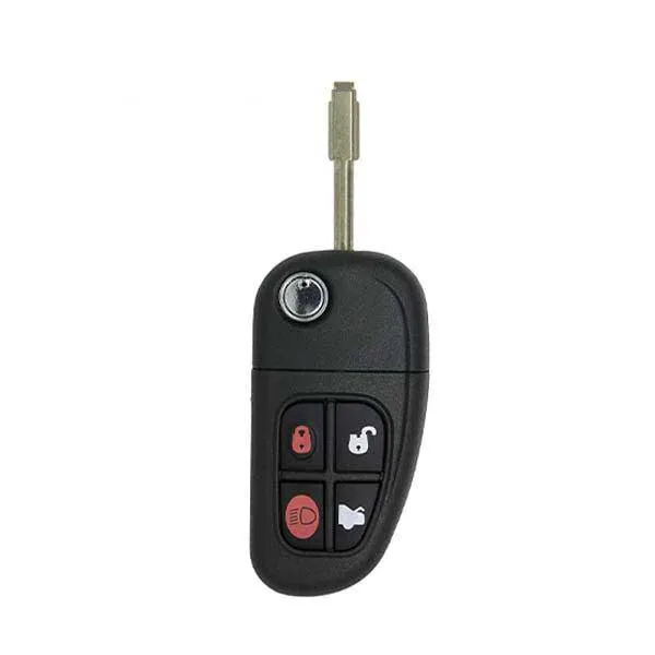 2001-2008 Jaguar 4-Button Flip Key SHELL for NHVWB1U241 (AFTERMARKET)