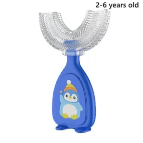 360 Degree U-shaped Child Toothbrush - Penguin