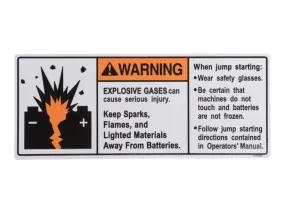 4107402 Decal Exploding Battery | JLG