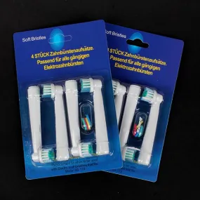 4pcs/Set Electric Toothbrush Heads SB-17A Replacement Soft-bristled POM 4 Colors for Oral B 3D