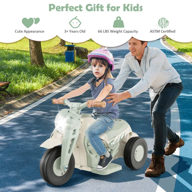 6V Kids Electric Ride on Motorcycle with Bubble Maker and Music