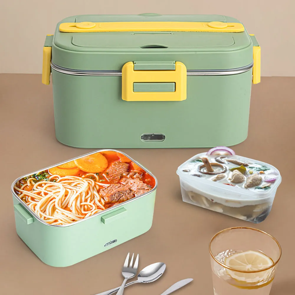 75W Leak-Proof Electric Lunch Box, 1.8L Food Warmer Heater