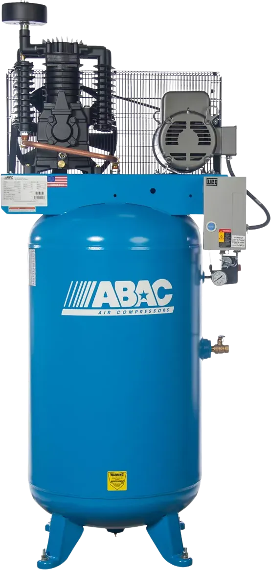 ABAC AB7-2180V Air Compressor 7.5HP 175PSI 80 Gallon Two-Stage Single Phase 230V New