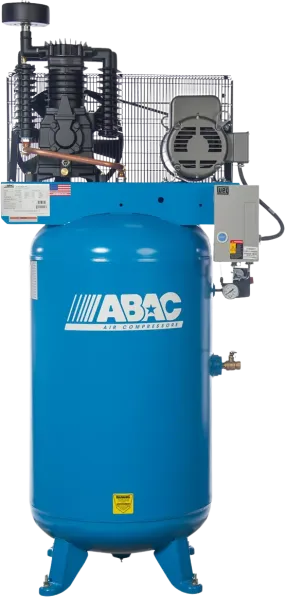 ABAC AB7-2180V Air Compressor 7.5HP 175PSI 80 Gallon Two-Stage Single Phase 230V New