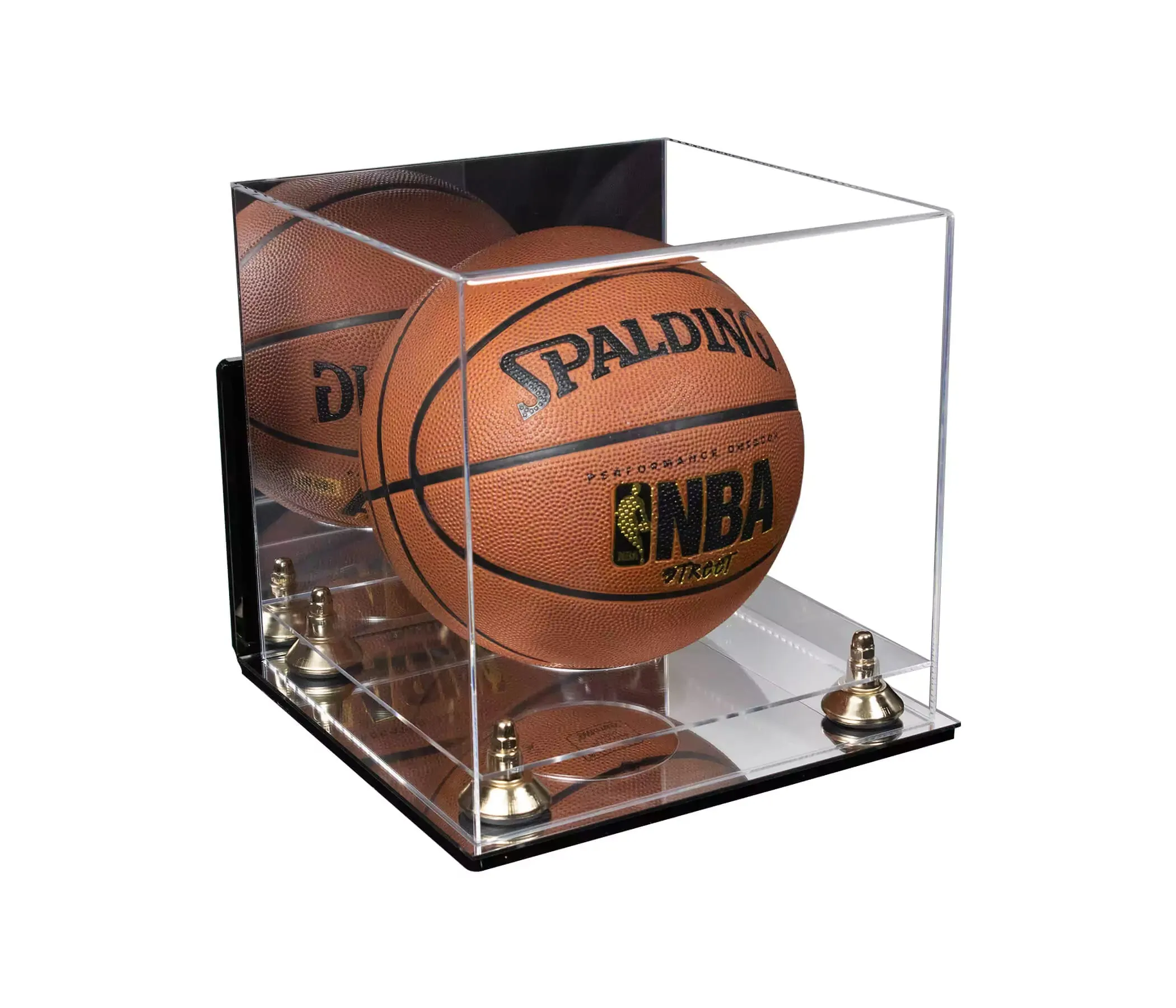 Acrylic Full Size Basketball Display Case - Mirror Wall Mounts (B01/A001)