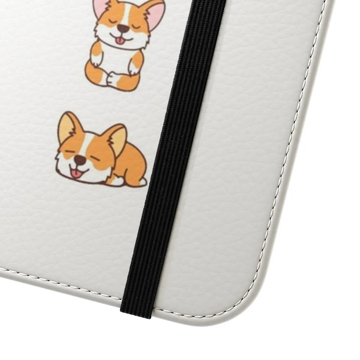 Adorable Corgi Puppy Flip Cover Phone Case