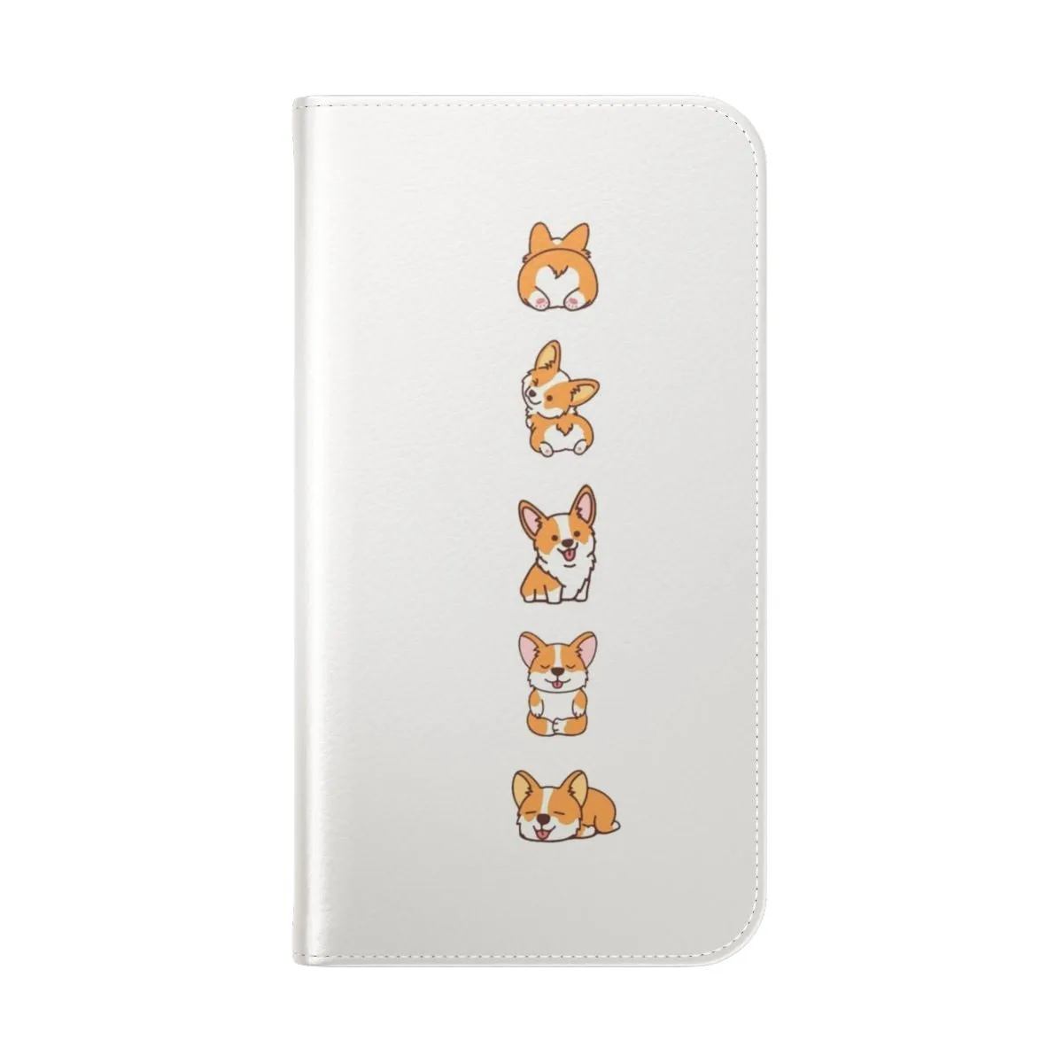 Adorable Corgi Puppy Flip Cover Phone Case