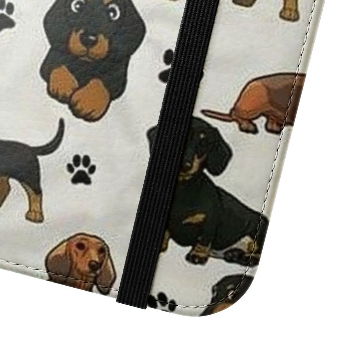 Adorable Dachshund Dog Cartoon Flip Phone Case