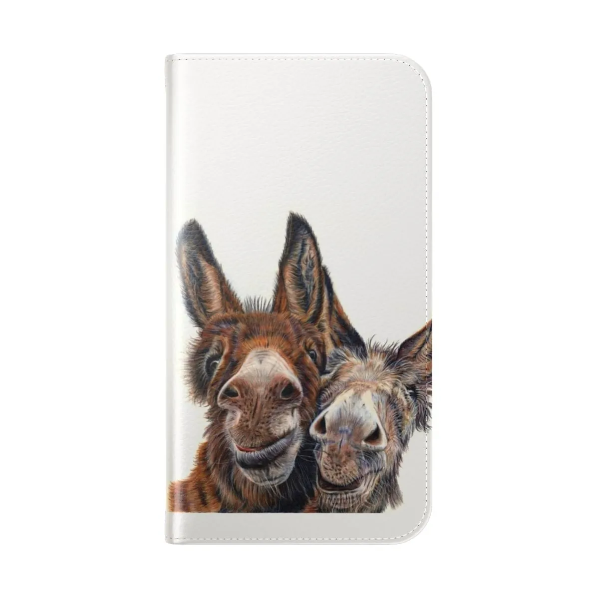 Adorable Donkey Themed Flip Cover Phone Case