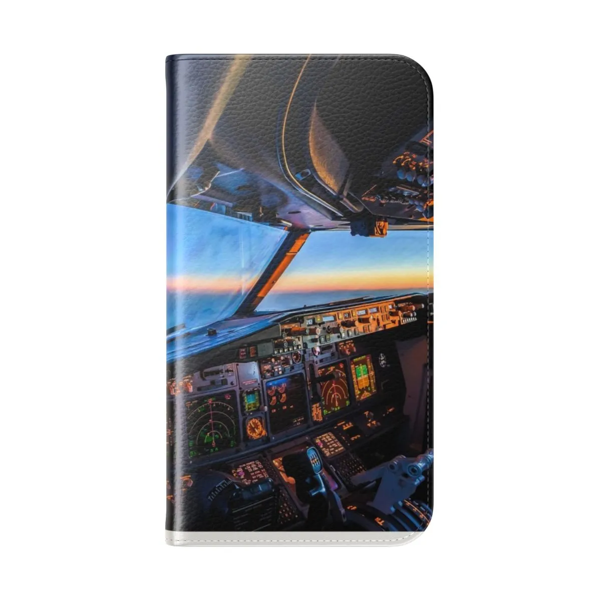 Airplane Flip Cover Phone Case for Aviation Enthusiasts