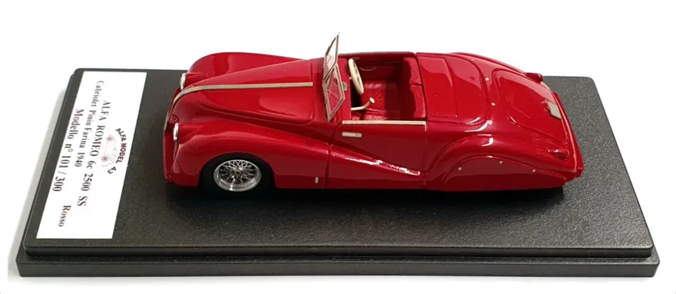 Alfa Model 43 1/43 Scale AM43172 - 1940 Alfa Romeo 6c 2500 SS - Red