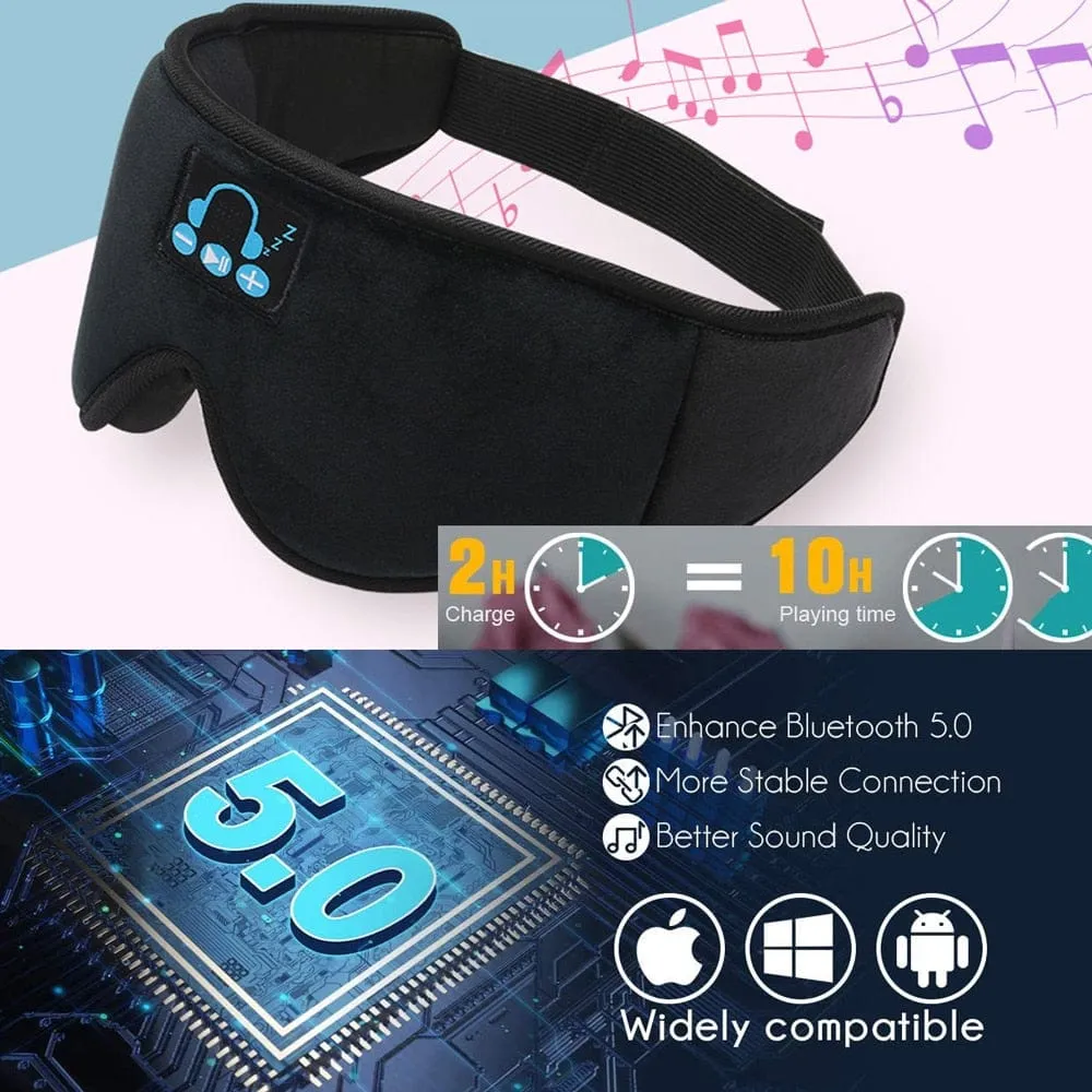 Allrj Smart Sleep Mask with Bluetooth 5.0 Audio