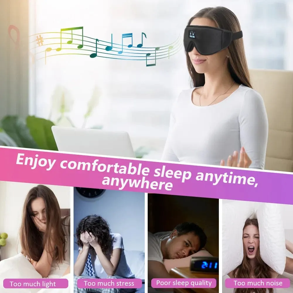 Allrj Smart Sleep Mask with Bluetooth 5.0 Audio