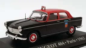 Altaya 1/43 Scale ALP404 - 1962 Peugeot 404 Taxi Paris - Black/Red