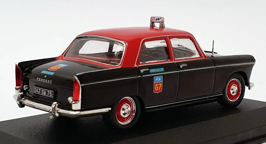 Altaya 1/43 Scale ALP404 - 1962 Peugeot 404 Taxi Paris - Black/Red