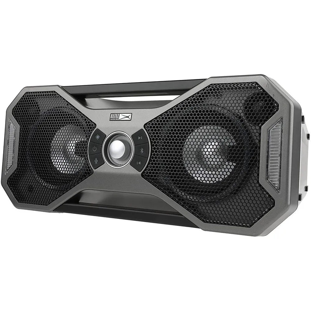 Altec Lansing IMW997-STL Mix 2.0 - Bluetooth Speaker, Steel Gray With Lights