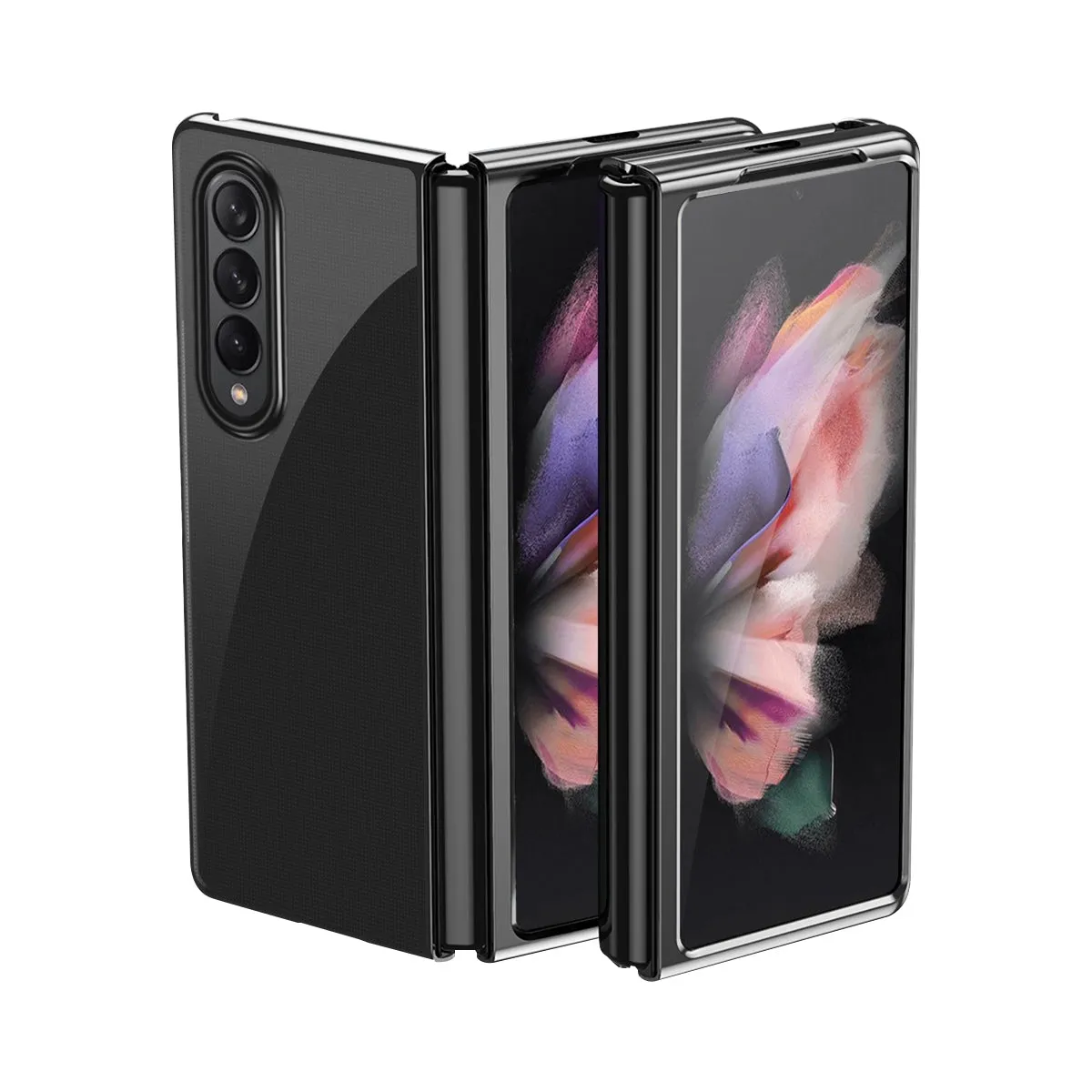 AMZER Electroplated Transparent Folding Case for Samsung Galaxy Z Fold3 5G