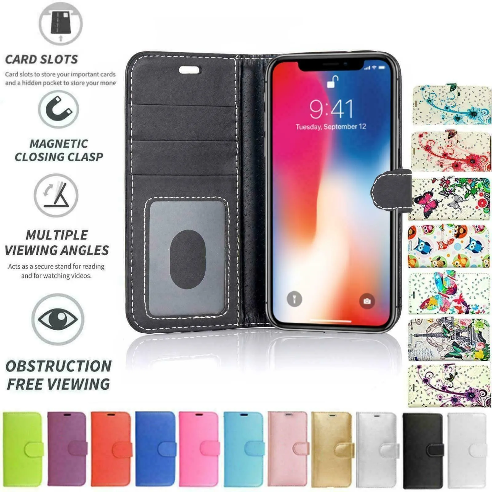 Apple iPhone 13 Pro Flip Folio Book Wallet Case