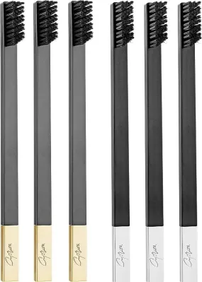 Apriori Slim Soft toothbrush Black 6-pack set