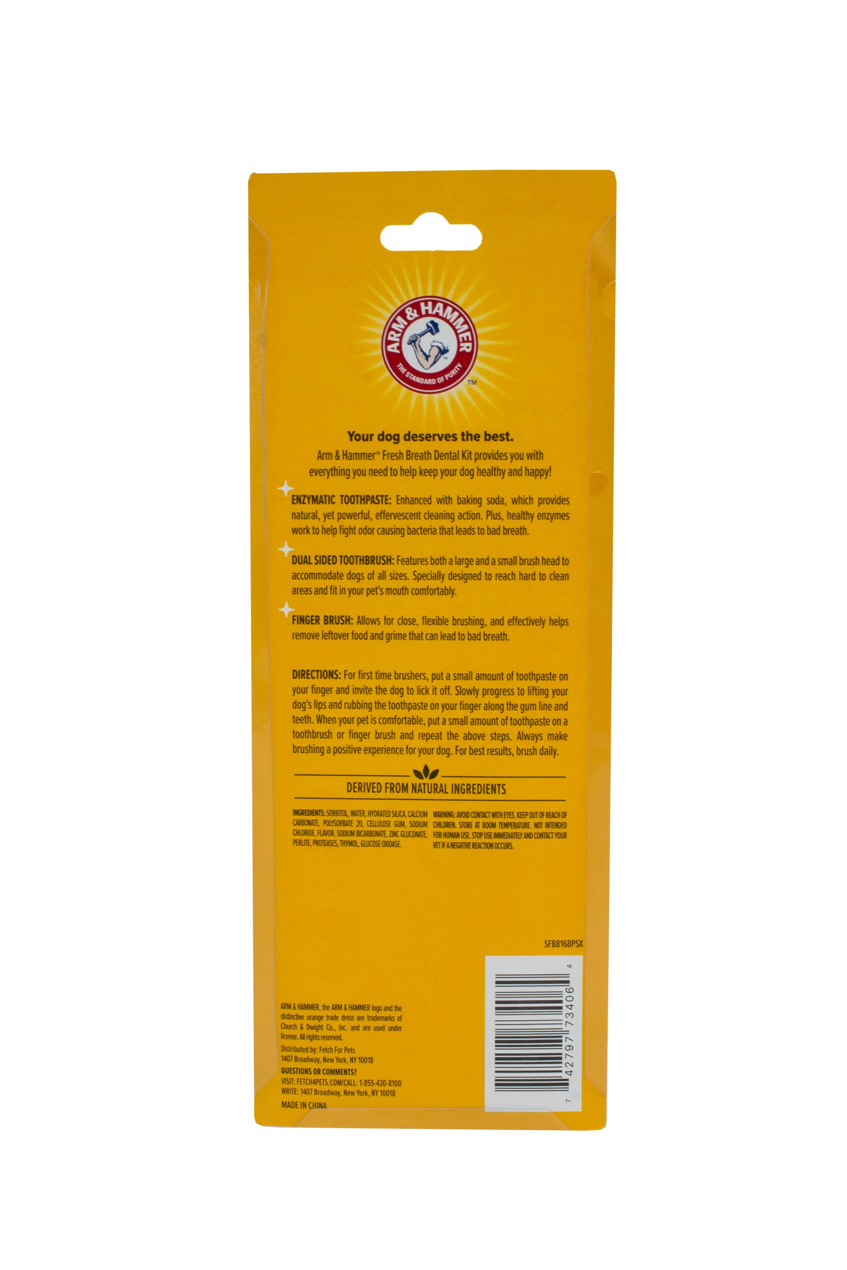 Arm and Hammer Fresh Breath Dental Kit for Dogs Chicken