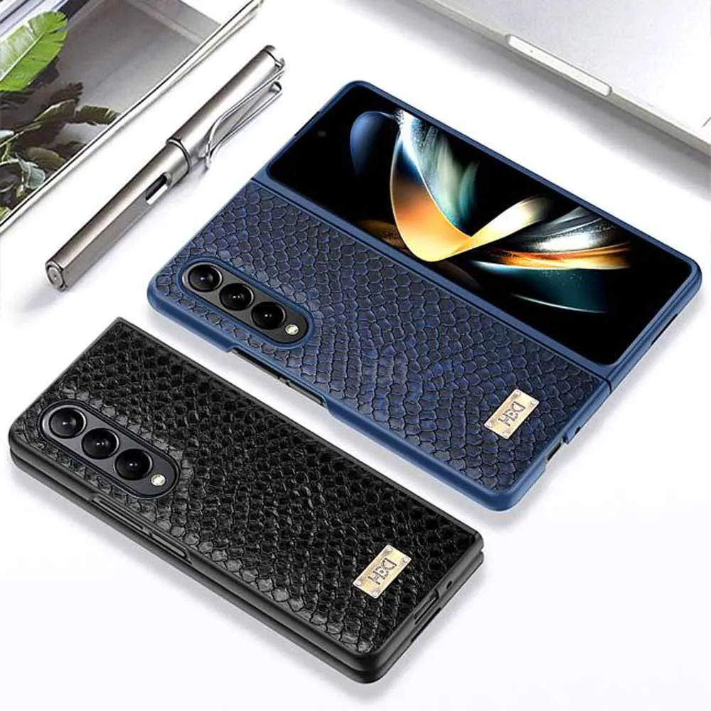 Artificial Alligator 3D Skin Plating Shockproof PU Leather Case - Samsung Z Flip 3