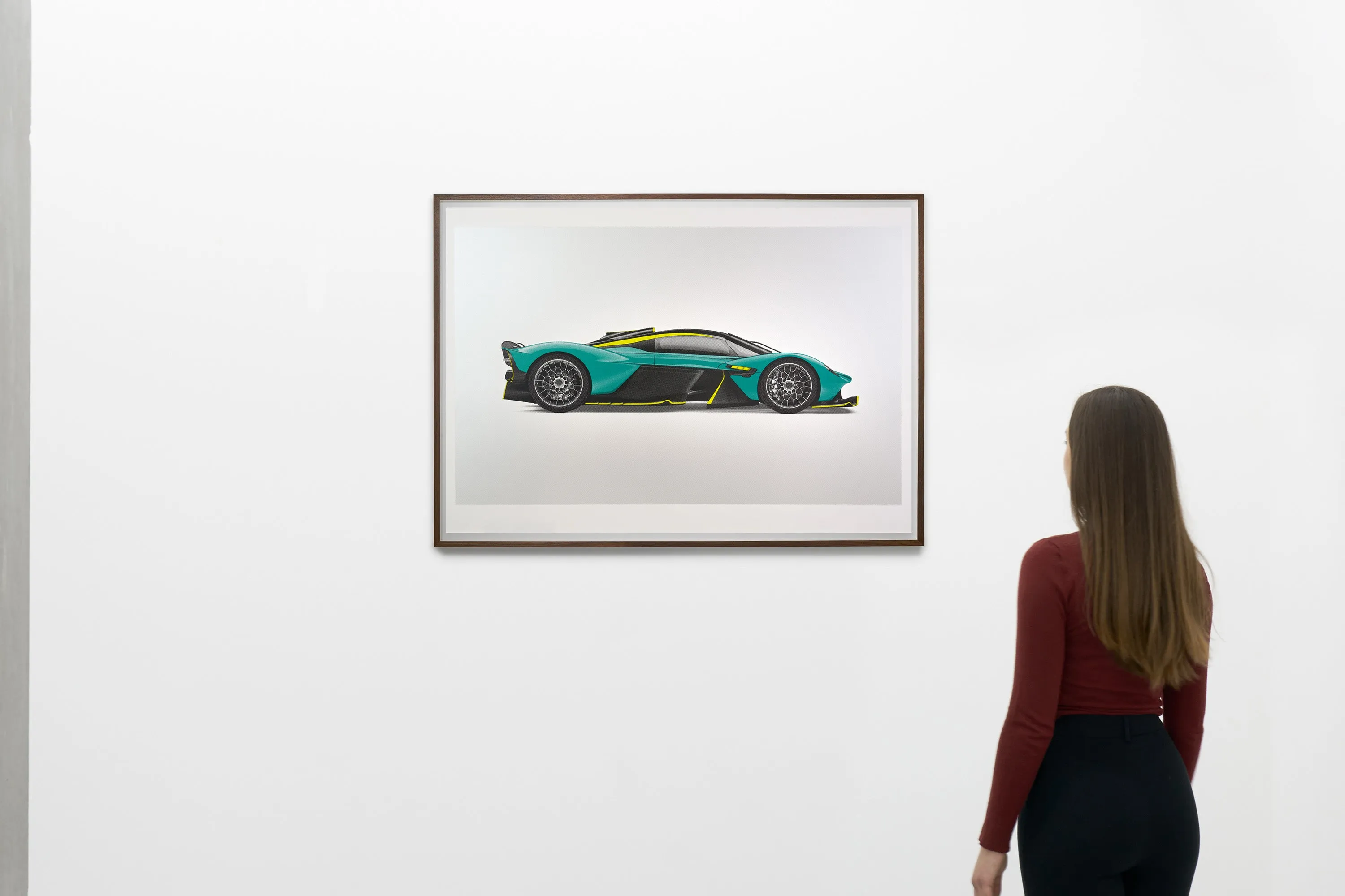 Aston Martin Valkyrie - Alan Thornton - Art Screen Print - Side View