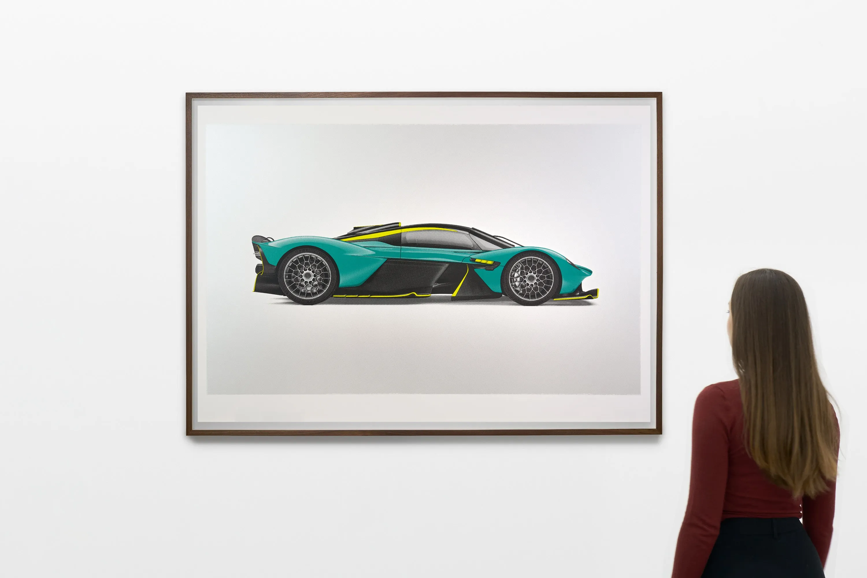 Aston Martin Valkyrie - Alan Thornton - Art Screen Print - Side View