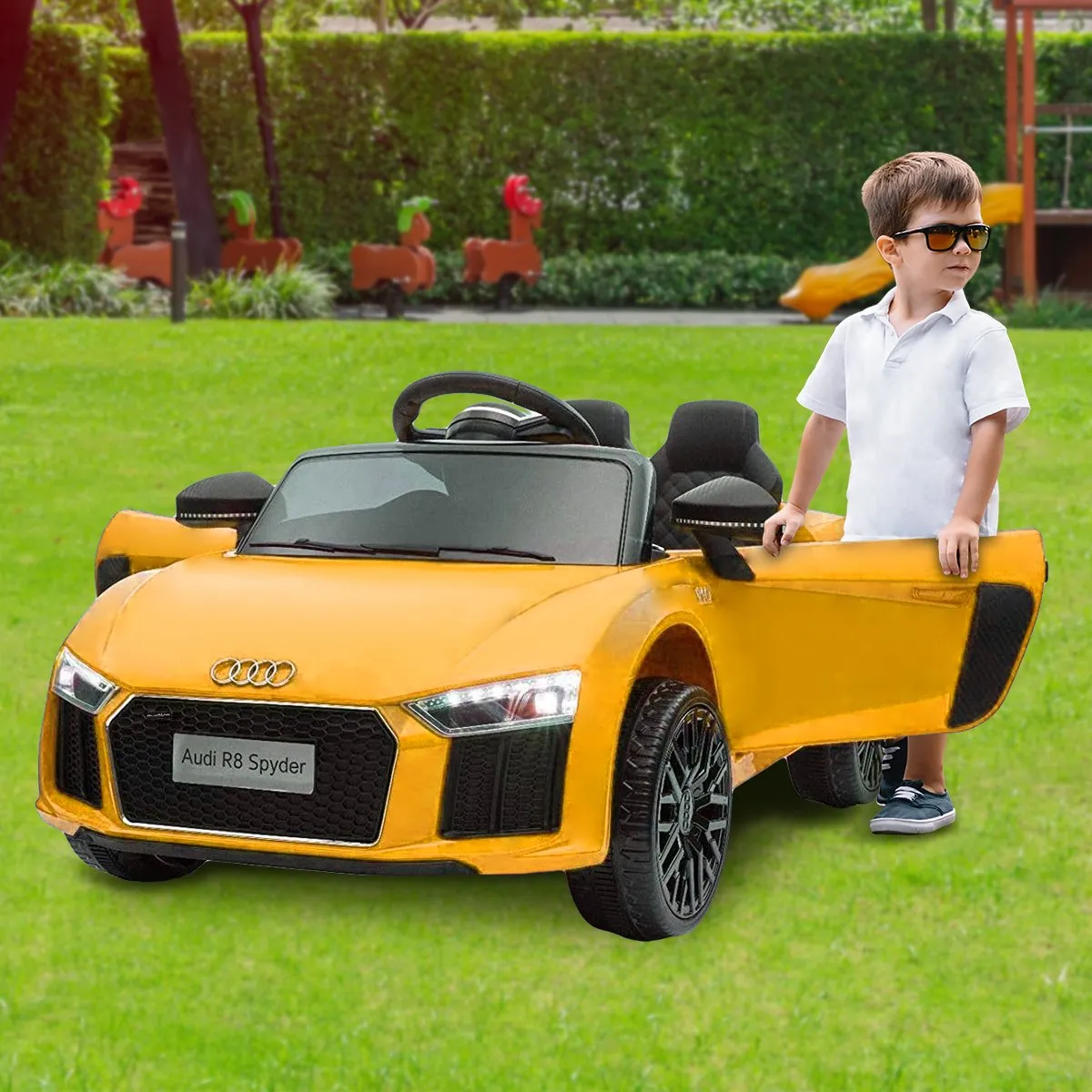 Audi R8 Spyder Kids Electric Car, Remote, MP3, Lights