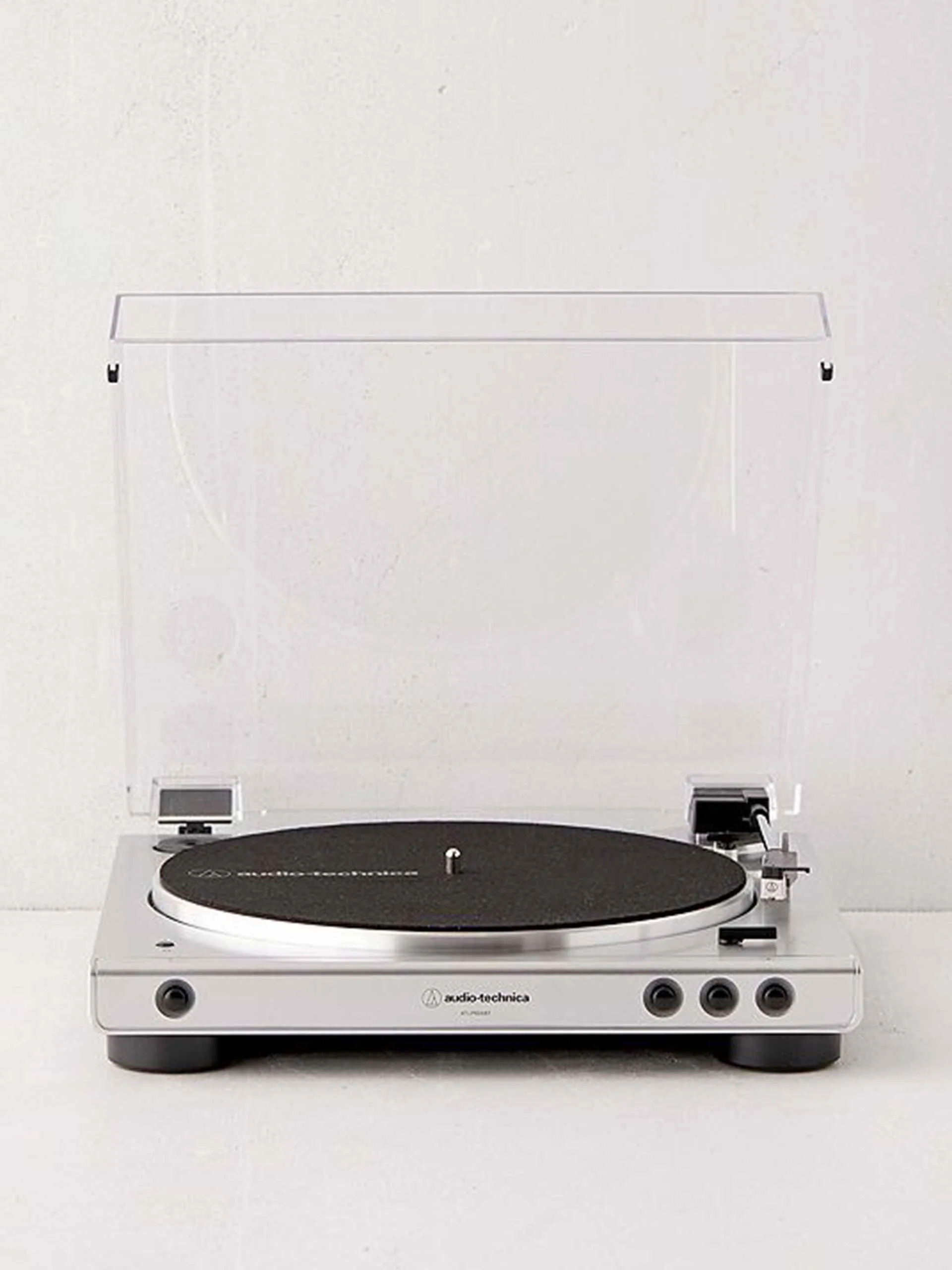 Audio-Technica silver Bluetooth vinyl record player