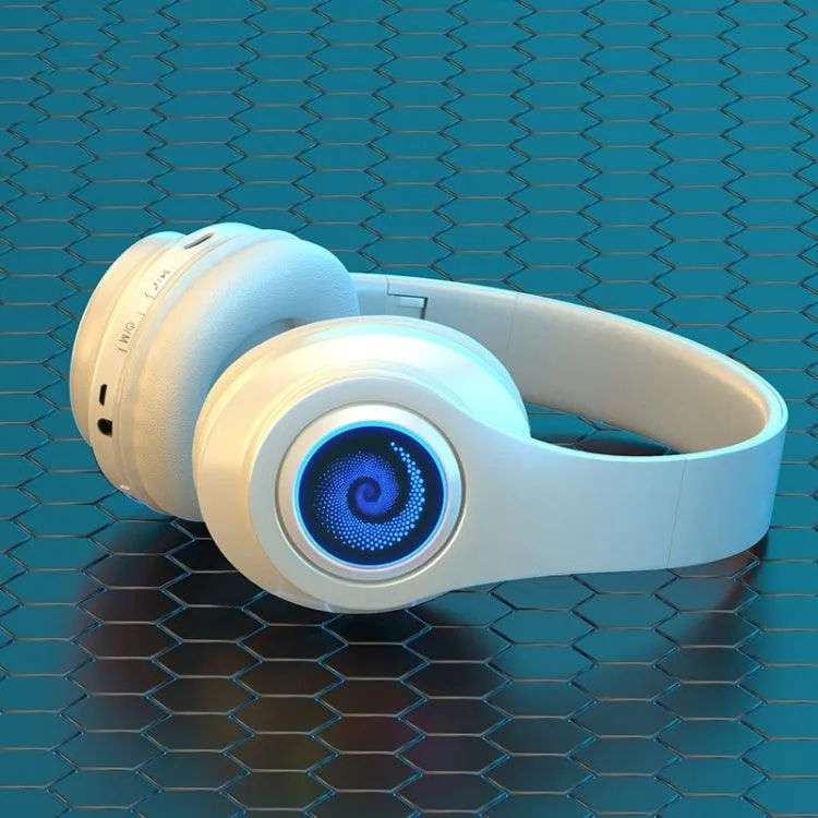 B39 RGB Bluetooth Headphones with TF Card Playback and Immersive Sound