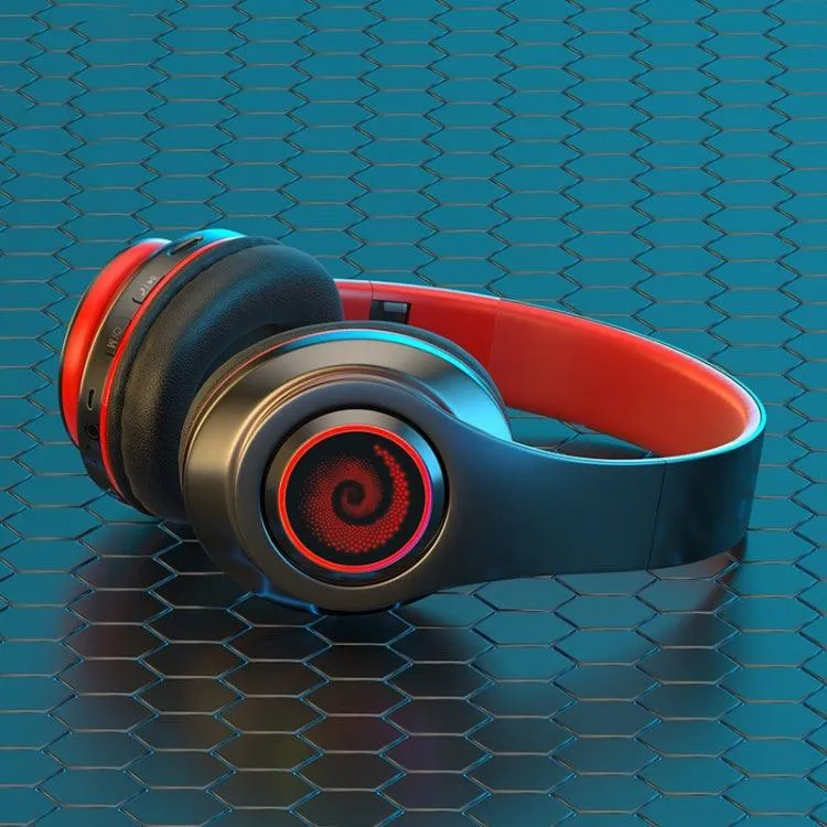 B39 RGB Bluetooth Headphones with TF Card Playback and Immersive Sound